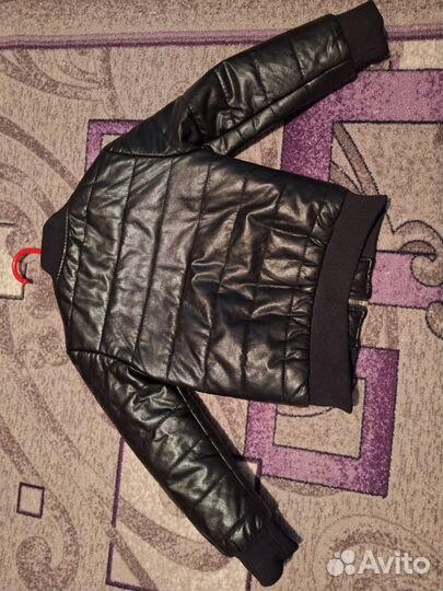 Кожаная куртка косуха детская