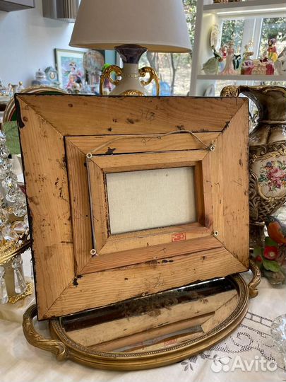 Старинная картина, холст, масло