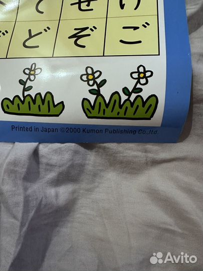 Плакат азбука хирагана японский