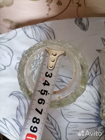 Плафоны для люстры стекло СССР 3 шт