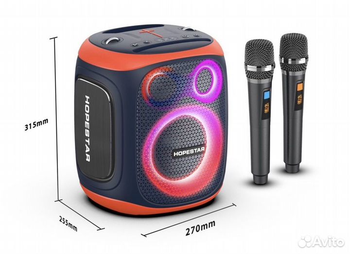 Блютуз колонка с караоке Hopestar