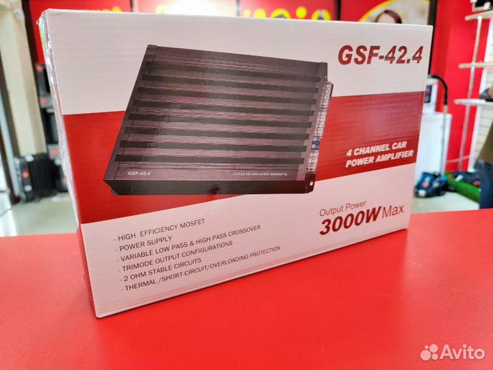 Авто усилитель 4-х канальный GSF 3000w GSF 42.4