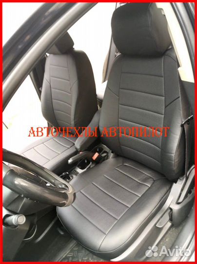 Чехлы Автопилот Chevrolet Aveo T300 из экокожи