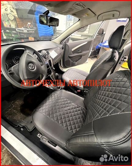 Чехлы Автопилот Nissan Almera g11 g15 из экокожи