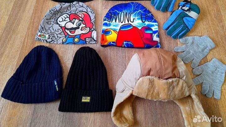 Шапки, краги пакетом (цена за всё вместе)новое