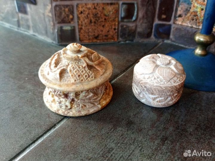 Шкатулки каменные. Винтаж