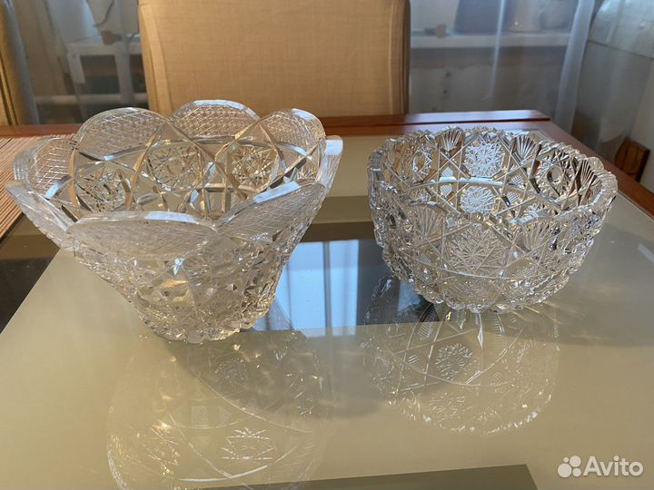 Пепельница конфетница хрустальная СССР