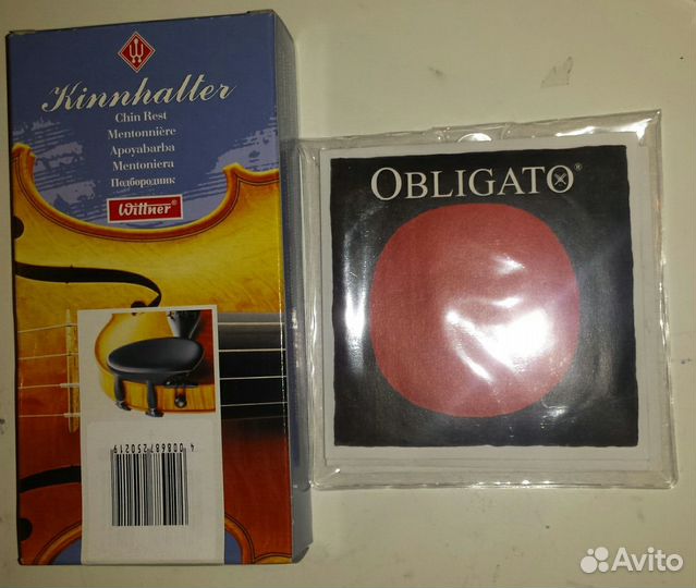Струны Obligato 4/4 скрипка, Wittner подбородник