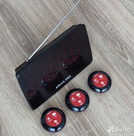 Премиальная кнопка вызова официанта с табло