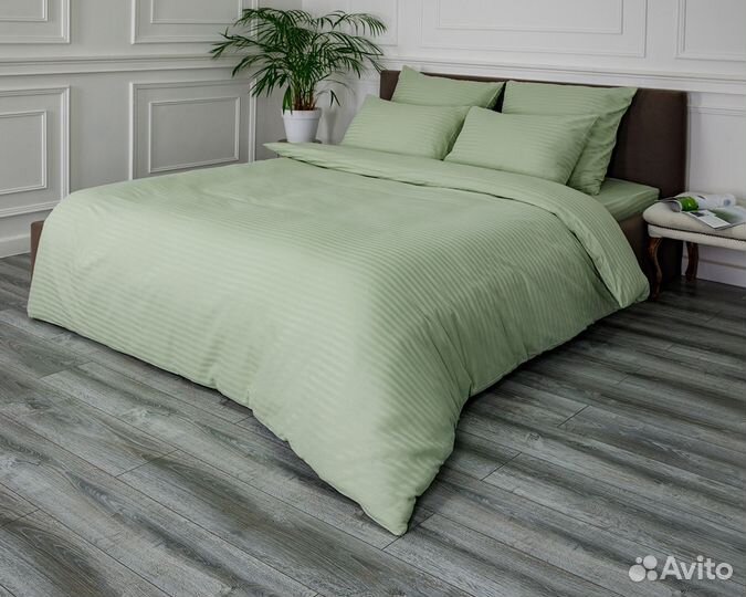 Постельное белье как в отелях Софи Фисташка