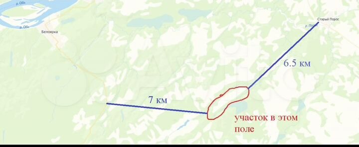 Участок 18,83 га (СНТ, ДНП)