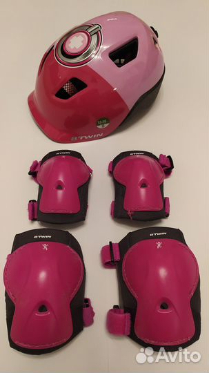 Детский шлем и комплект защиты btwin