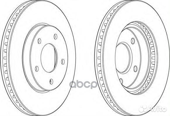 Диск торм Galant Space Runner 99- ddf1599 Ferodo