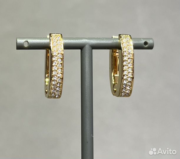 Swarovski серьги Dextera S yellow gold оригинал