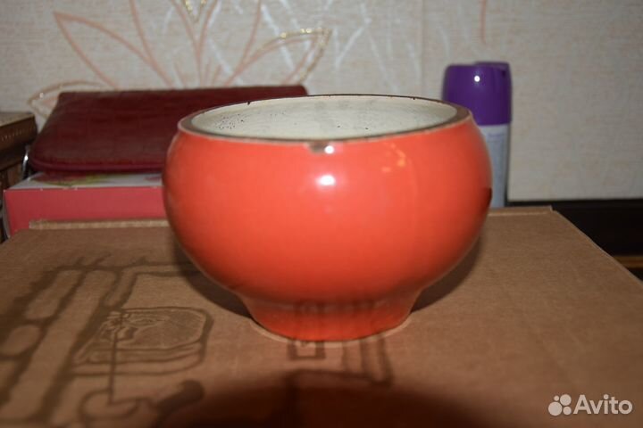 Чугунок эмалированный с крышкой 0,5 л СССР