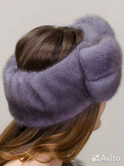 Новая меховая повязка натуральная
