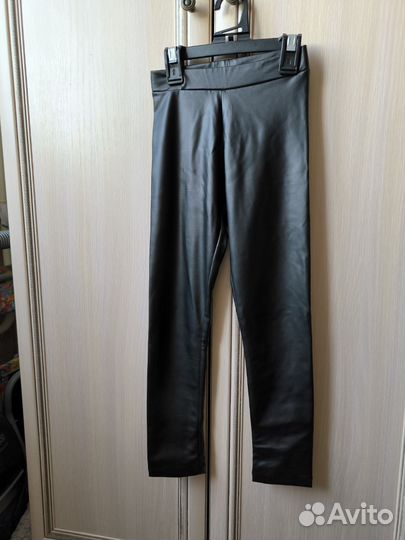 Леггинсы Zara из экокожи