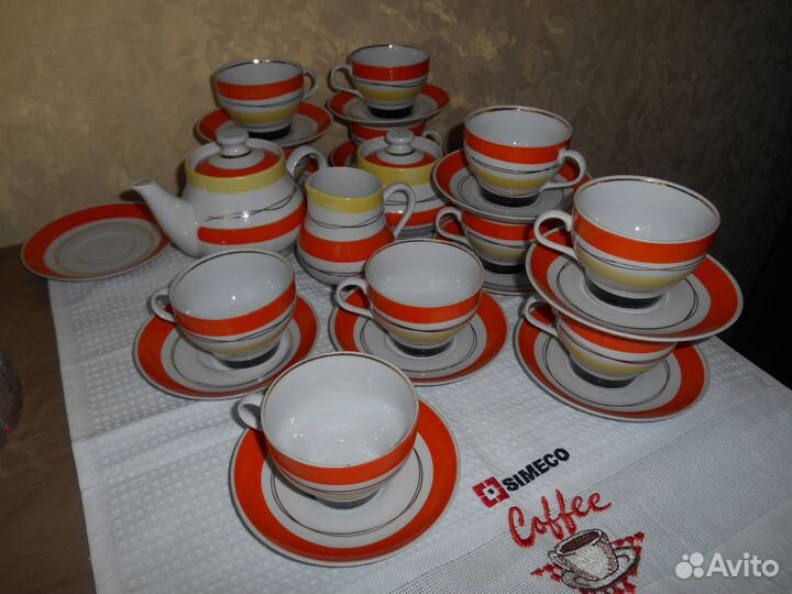 Сервизы чайные. 12 персон Барановка и др
