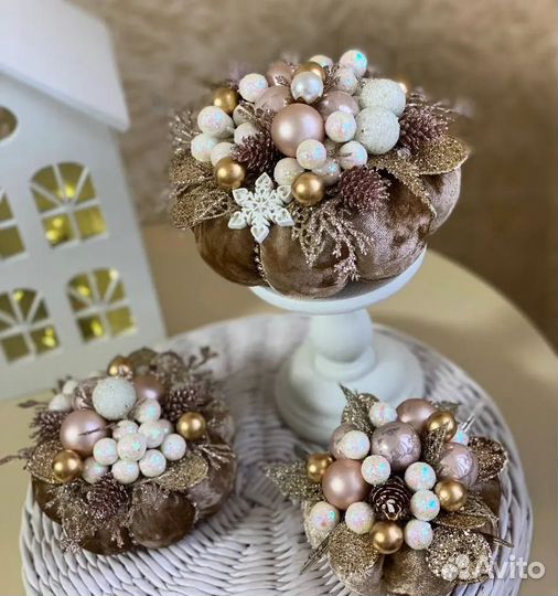 Новогодний декор на стол 