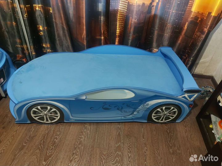 Детская кровать от 3 лет с матрасом и бортиками бу