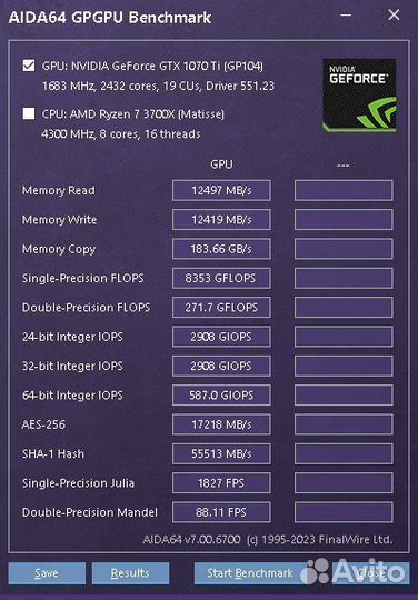 Gtx 1070 TI palit jet stream