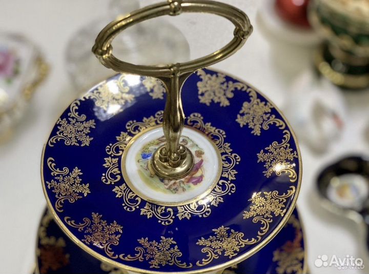 Ваза этажерка для фруктов Богемия