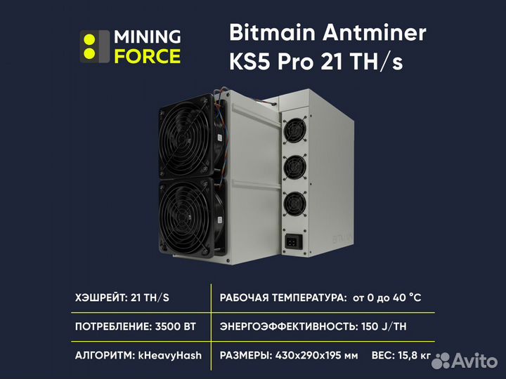 Antminer KS5 Pro новый