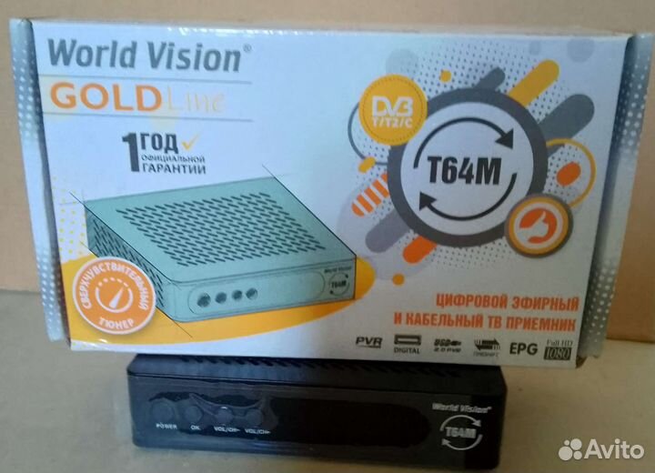 Цифровой эфирный приемник World Vision T64M