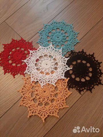 Салфетка-мини вязаная ручная работа