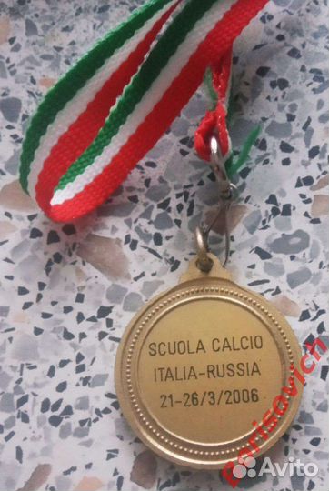 Медаль Футбол Италия - Россия Турнир 21-26.03.2006