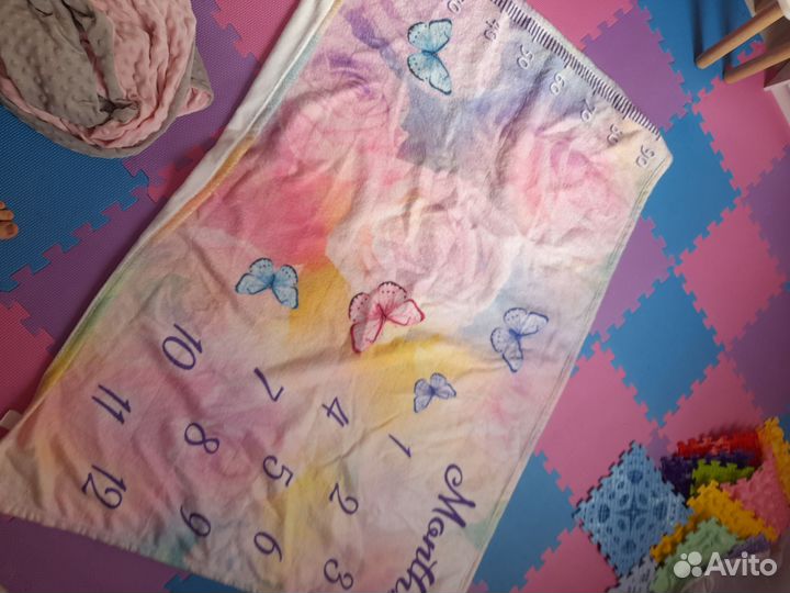 Плед и матрасик на пеленальный столик