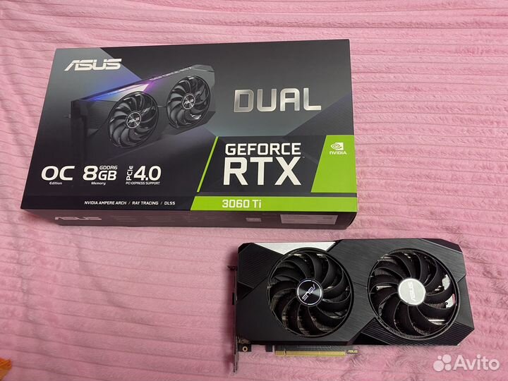 Видеокарта asus GeForce RTX 3060 Ti Dual OC 8gb