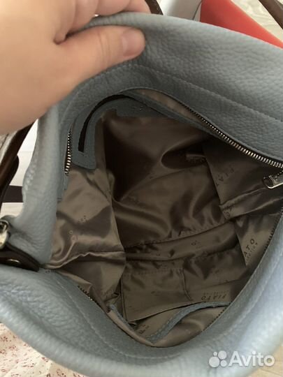 Сумка fiato новая натуральная кожа