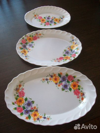 Тарелки пластиковые, набор