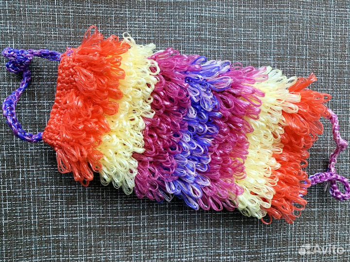 Мочалка вязаная. Новая. Ручная работа