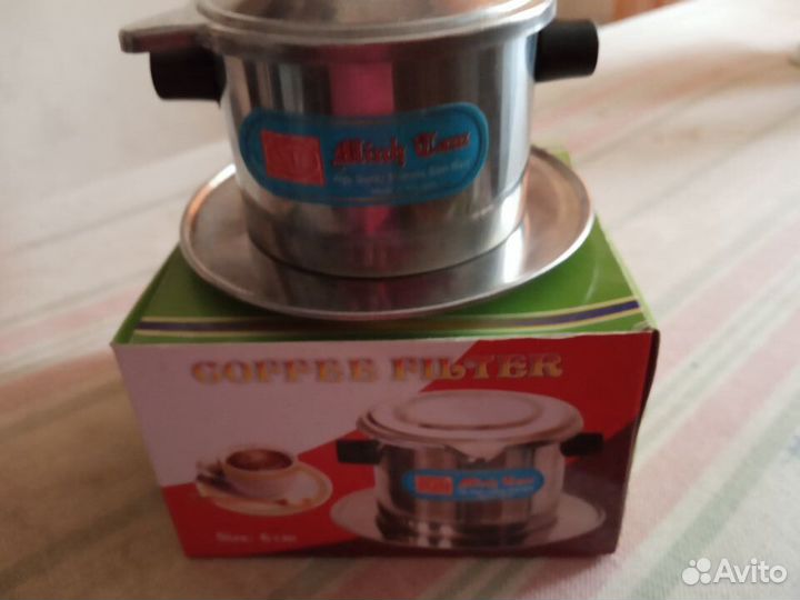 Чашки кофейные,Приспособление для заваривания кофе