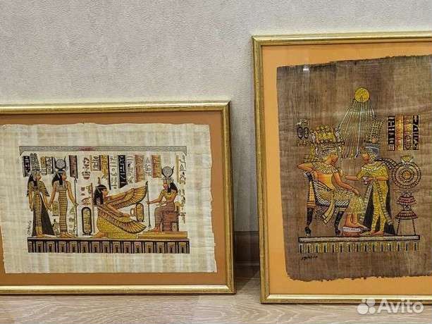 Картина на папирусе из Египта