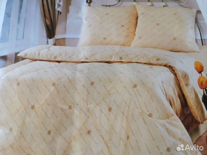 Одеяло новое двуспальное шерстяное