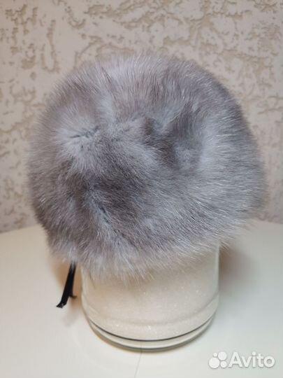 Шапка норковая 54- 55 размер женская