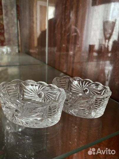 Ваза хрусталь посуда конфетница салатник СССР