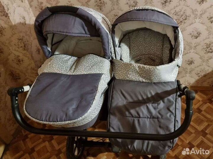 Коляска для двойни Indigo Charlotte '18 Duo