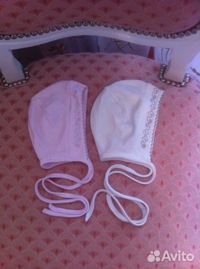 Чепчики нарядные р.39