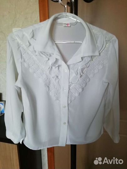 Блузки белые размеры от 38 до 42