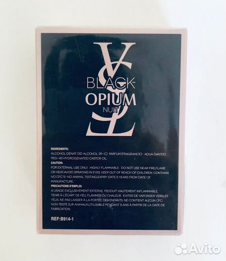 Туалетная вода black opium nuit