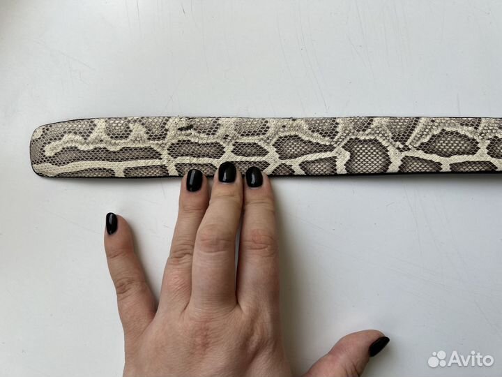 Ремень из кожи змеи