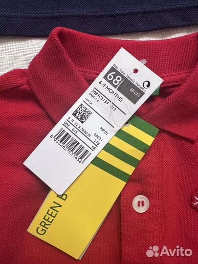 Поло benetton для мальчика размеры 68, 120