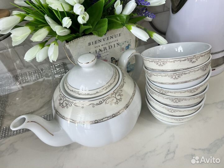 Чайник заварочный +пиалки