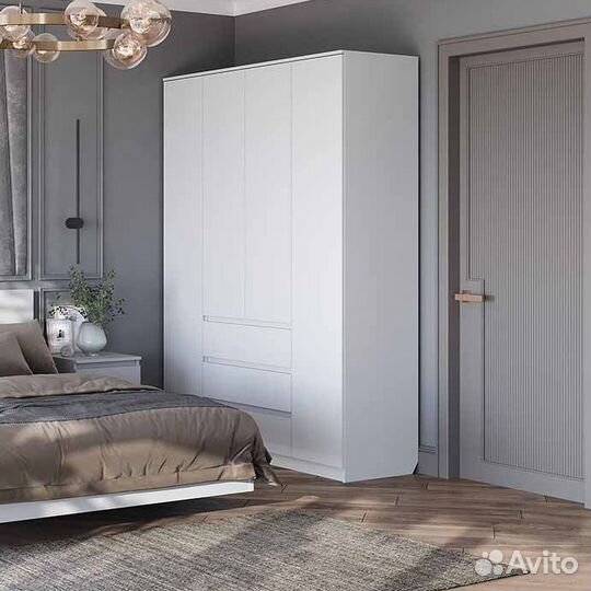 Шкаф 160 см белый лофт новый в наличии
