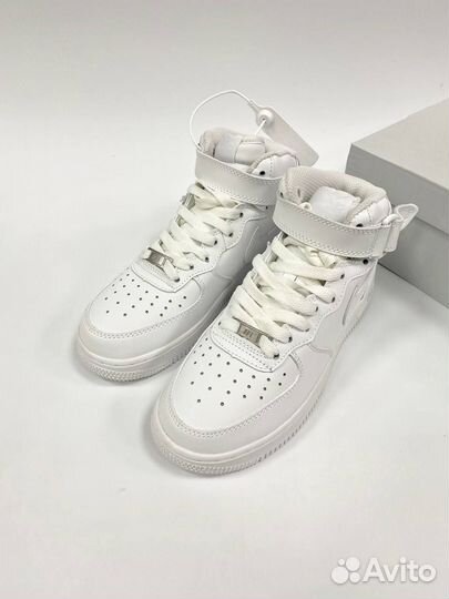 Nike Air Force 1 mid высокие зимниЕ