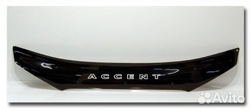 Дефлектор капота хендай акцент (тагаз)